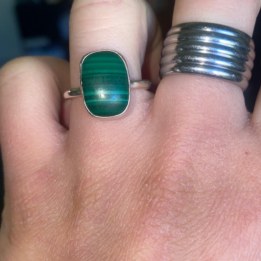 Malachite ring